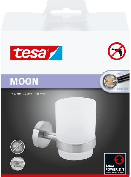 Immagine prodotto tesa Bicchiere per spazzolini MOON con soluzione adesiva senza foratura