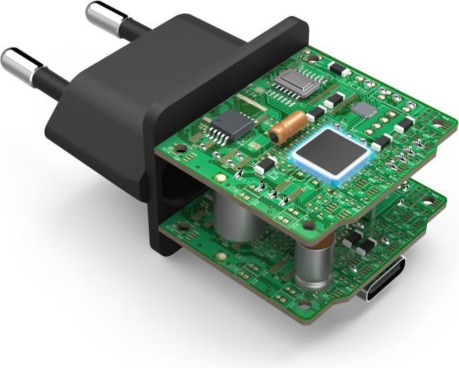 Produktbild Hama Schnellladegerät, USB-C, PD/Qualcomm®, Mini-Ladegerät, 25 W, Schwarz (25 W)