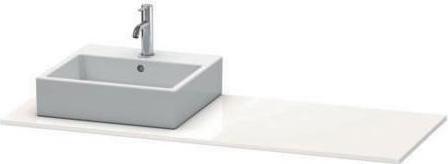 Produktbild Duravit Konsole XSQUARE 16x1400x550mm m Auss mttg sw hochglanz