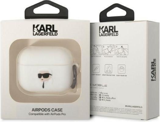 Image du produit Karl Lagerfeld Airpods Pro 3D Logo NFT Karl Head étui en silicone (Sac pour écouteurs)