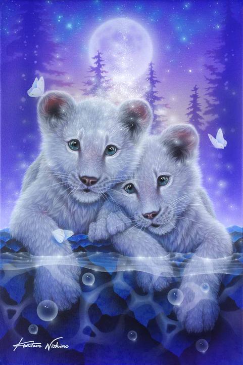 Image du produit Craft Buddy Danse du dauphin, 21x25cm image avec cadre Crystal Art