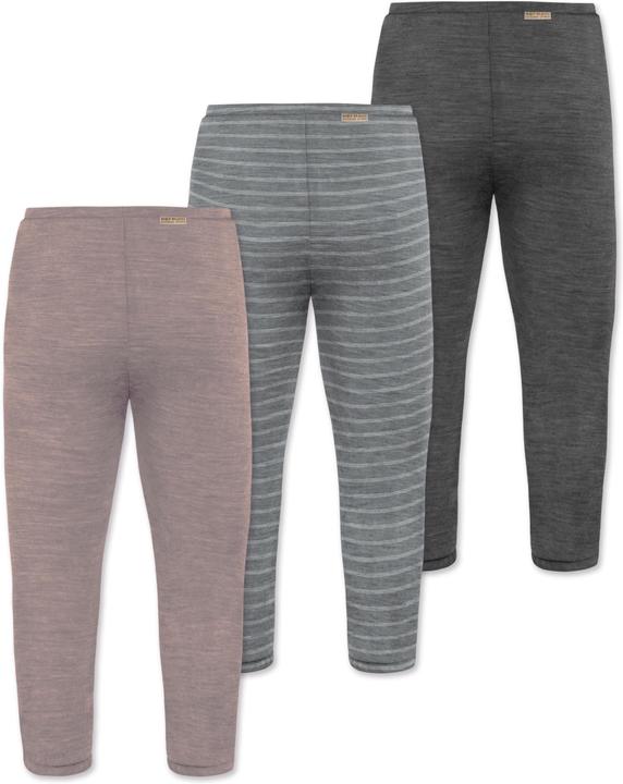 Produktbild Normani 3er Pack Baby Merino Unterhose mit Füssen - 9543 (56)