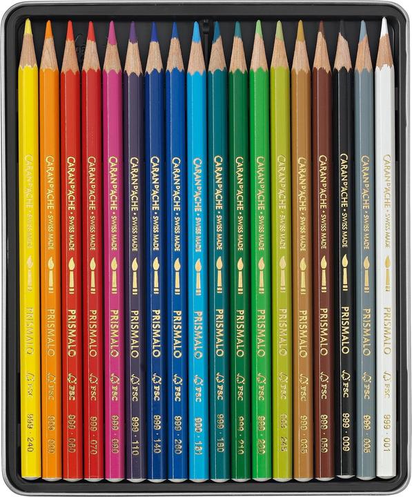 Image du produit Caran d'Ache Prismalo Aquarelle Metallschachtel (Multicolore, 18 x)
