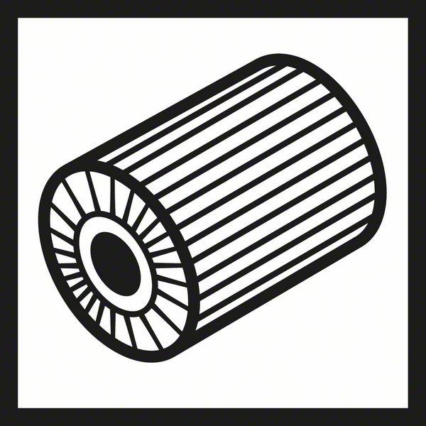 Image du produit Bosch Professional Zubehör Rouleau abrasif en non-tissé pour satineur, 19 mm, grossier, 100 mm (Croustillant)
