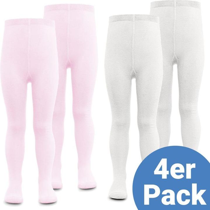 Immagine prodotto La Loona Collant per bambini LaLoona Collant per bambini 4 pezzi - rosa bianco - (62/68)
