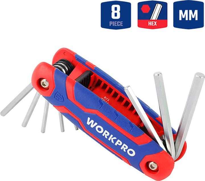 Produktbild Workpro Aussen-Sechskant Sechskantschlüssel 1.5 mm, 2.0 mm, 2.5 mm, 3.0 mm, 4.0