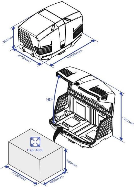 Image du produit Tow Car Porte-bagages Urban V3 (400 l)