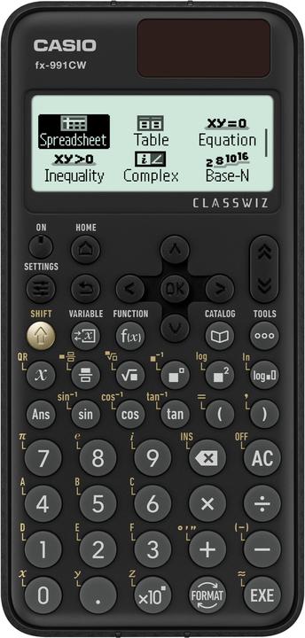 Actual product image Casio Calculatrice scolaire FX-991CW (Solar cells)