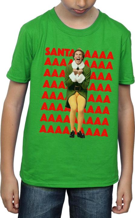 Actual product image Elf Boys Buddy Santa Scream T-Shirt (140, 146)