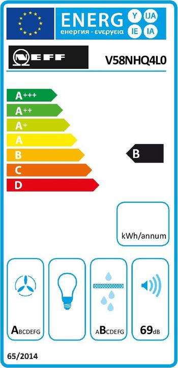 Label énergétique Neff Table de cuisson encastrable