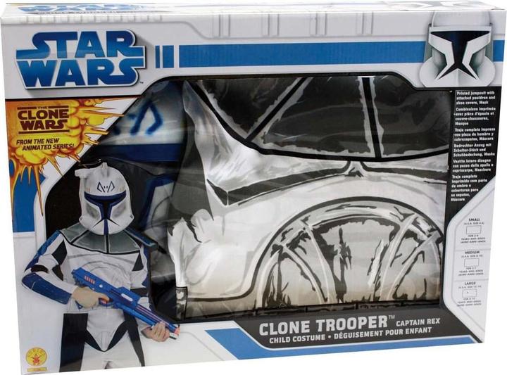 Actual product image Rubies Star Wars Captain Rex Costume: Blue Clonetrooper Kids Costume (S)