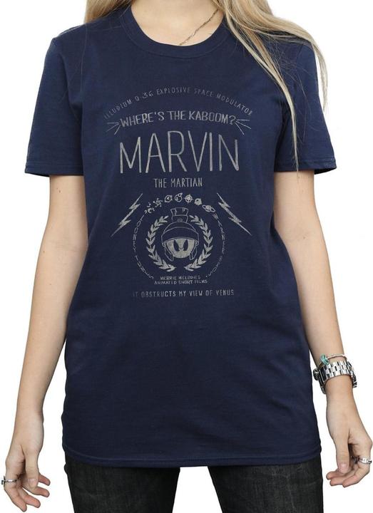 Immagine prodotto Looney Tunes Marvin The Martian Where's The Kaboom Maglietta Ampia Donna (L)