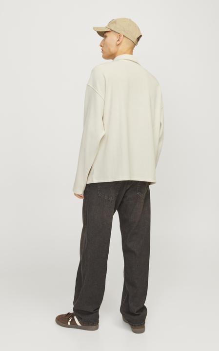 Produktbild Jack & Jones Jorrick Plisse Sweat Zip Split Polo Ln (M)
