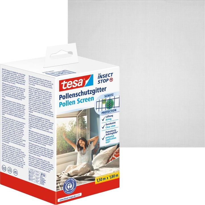Immagine prodotto tesa Griglia anti-polline, per chi soffre di allergie, richiudibile con nastro velcro autoadesivo (150 x 180 cm)