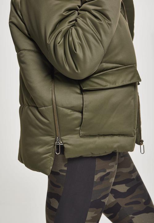 Actual product image Urban Classics Ladies Sherpa Hooded Jacket (L)