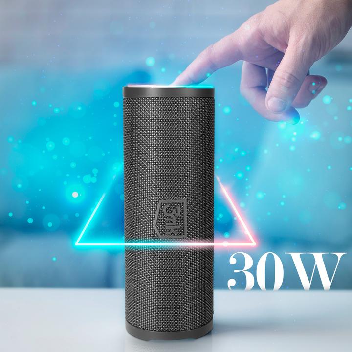 Produktbild 3MK Fuego głośnik bezprzewodowy 30W Bluetooth 5.3 TWS IPX7 czarny/black (12 h, Stromversorgung über USB)