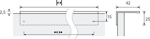 Produktbild Hettich Griff­leis­te Ti­cinum