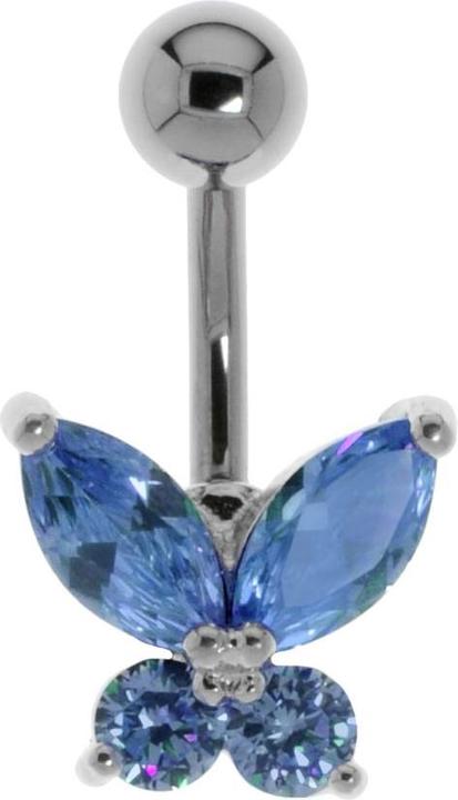 Actual product image Bijouteria Bellypiercing (Stainless steel, Brass, Crystal)