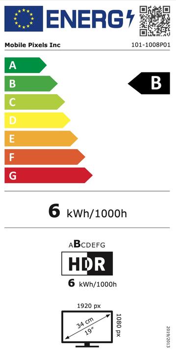 Energy Label Mobile Pixels Glance Pro (1920 x 1080 pixels, 15.60")