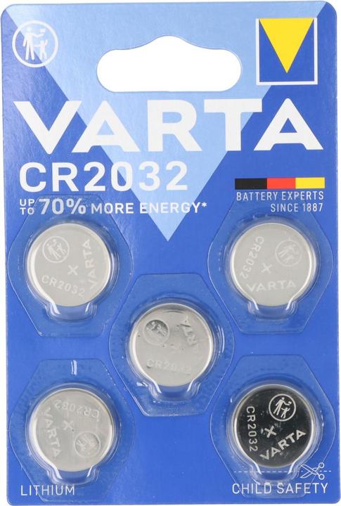 Produktbild Varta Cr2032 (5 Stk., CR2032, 230 mAh)