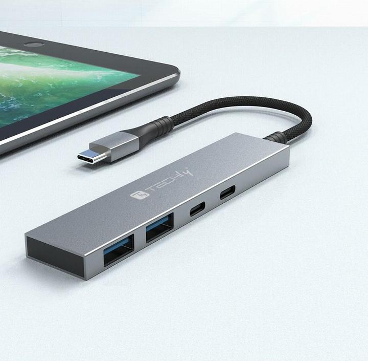 Immagine prodotto Techly Hub USB 4p. 2USB 3.2-2USB-C (USB-C, 4 Porti)