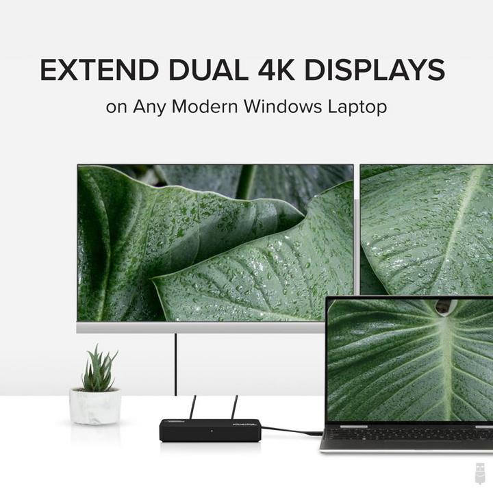 Actual product image Plugable DP & HDMI Dual Monitor Adapter