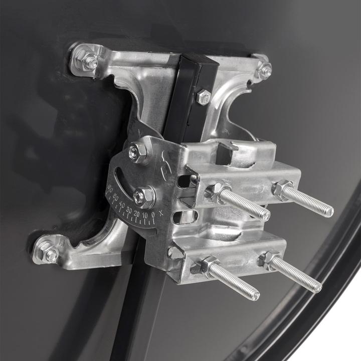 Actual product image Maclean Satellite antenna TV system MCTV-929, phosphated steel, graphite, 90 cm (Parabolic antenna)