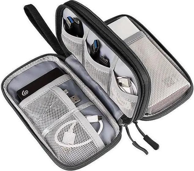 Immagine prodotto Only-Bags.Store Borsa per cavi, organizer per accessori elettronici, organizer per cavi portatile, borsa per cavi