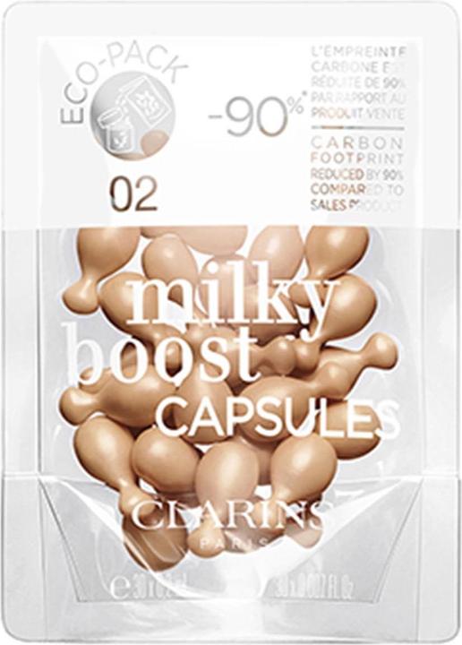 Actual product image Clarins MILKY BOOST makeup capsule refill 30 u 2 34 caps by MILKY BOOST