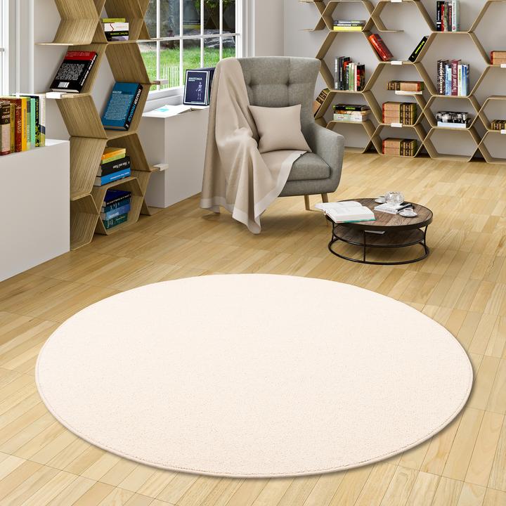 Produktbild Berber Natur Teppich Wolle Rund (200 x 200 cm)