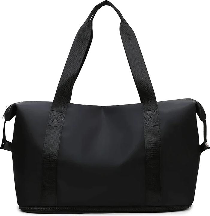 Only-Bags.Store Reisetasche Nylon Wasserdicht Sport Turnhalle Tote Taschen, schwarz