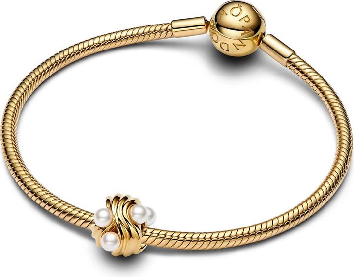 Actual product image Pandora Abstract Waves Charm (Gold plated, Stainless steel)