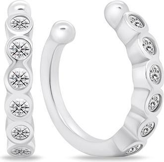 Produktbild Brilio Silver - Fashionable silver earrings with clear zircons EA695W