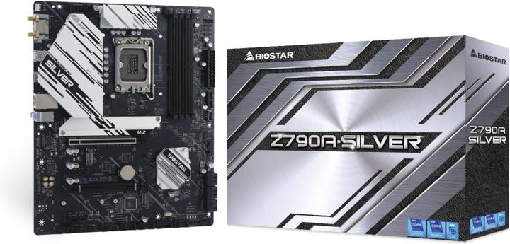 Image du produit Biostar MB Z790A-Silver (Z790,S1700,ATX,DDR5,Intel) (LGA 1700, Intel Z790, ATX)