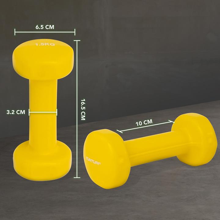 Produktbild Tunturi Vinyl Kurzhanteln (2 x 1.5 kg)
