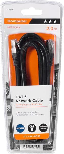 Image du produit Vivanco Câble de réseau (F/UTP, CAT6, 2 m)