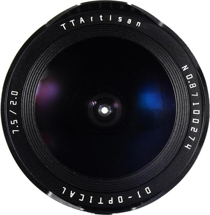 Actual product image TTArtisan 7.5 mm, f/2.0 (Fujifilm X, APS-C / DX, full size)