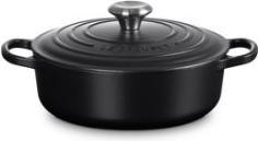 Produktbild Le Creuset Gourmet-Bräter Signature 24 cm Schwarz (24 cm, Bräter + Schmortopf, Gusseisen)