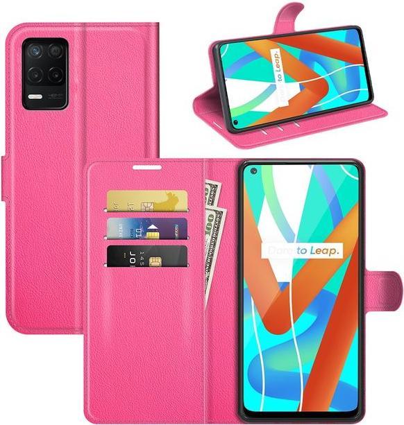 Actual product image MU Classic Litchi Leather Bookcover Series (Realme 8 5G)