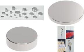 Actual product image Maul Neodymium disc magnet, 8 mm, adhesive force: 2.4 kg, silver (1 x)