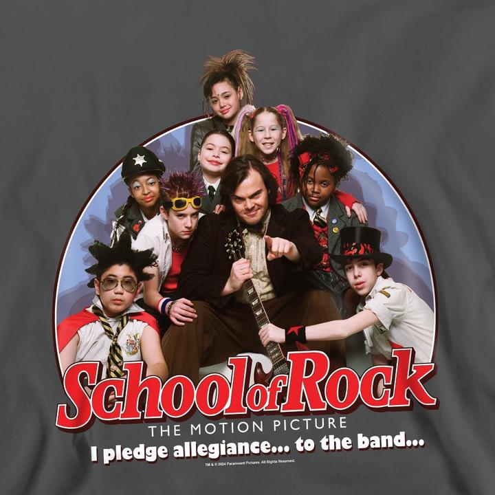 Actual product image School Of Rock Unisex Adult I Pledge Allegiance Sweatshirt (L)
