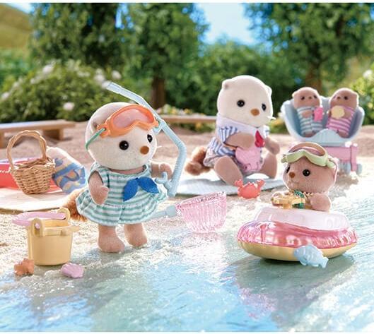 Actual product image Sylvanian Families Sea otter snorkel playset