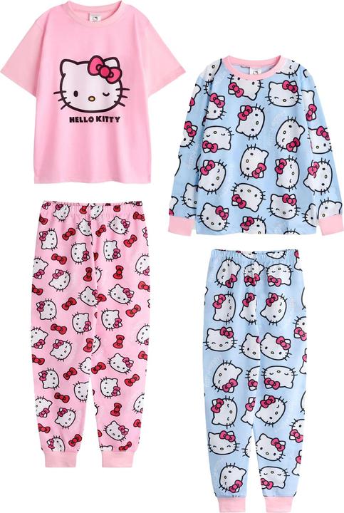 Hello Kitty Schlafanzug mit langer Hose Mädchen(2erPack)