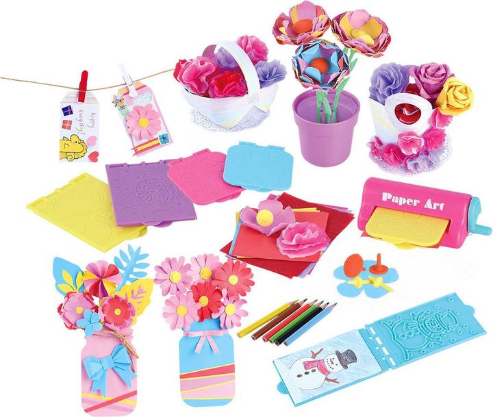 Image du produit Play Kit de bricolage fleurs en papier, 79 pcs.