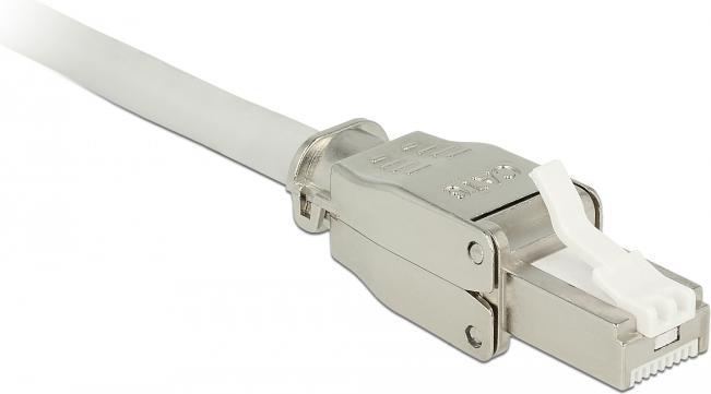 Immagine prodotto Delock Connettore 86476 1 pezzo, grigio senza attrezzi (Connettore del cavo di rete)