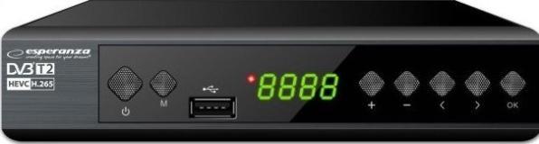 Esperanza EV111P Digitalempfänger DVB-T2 H.265 (DVB-T/T2, DVB-S, DVB-C/T2)