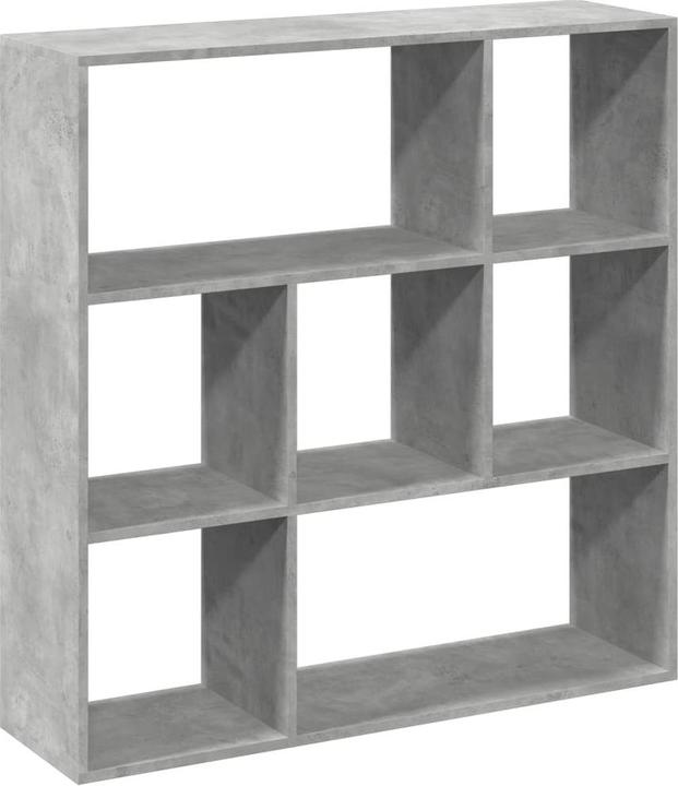 Actual product image VidaXL Bookcase Room divider Wall shelf Standing shelf Room divider Shelf Concrete grey (29 x 29 x 143 cm)