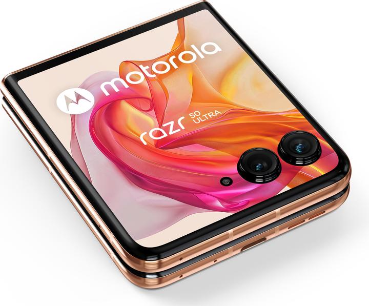 Immagine prodotto Motorola Razr 50 Ultra (512 GB, Peach Fuzz, 6.90", SIM + eSIM, 50 Mpx, 5G)