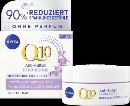 Produktbild NIVEA Anti-Falten Gesichtscreme Q10 Beruhigend Spf 15 50 Ml (50 ml, Tagescreme, SPF 15)