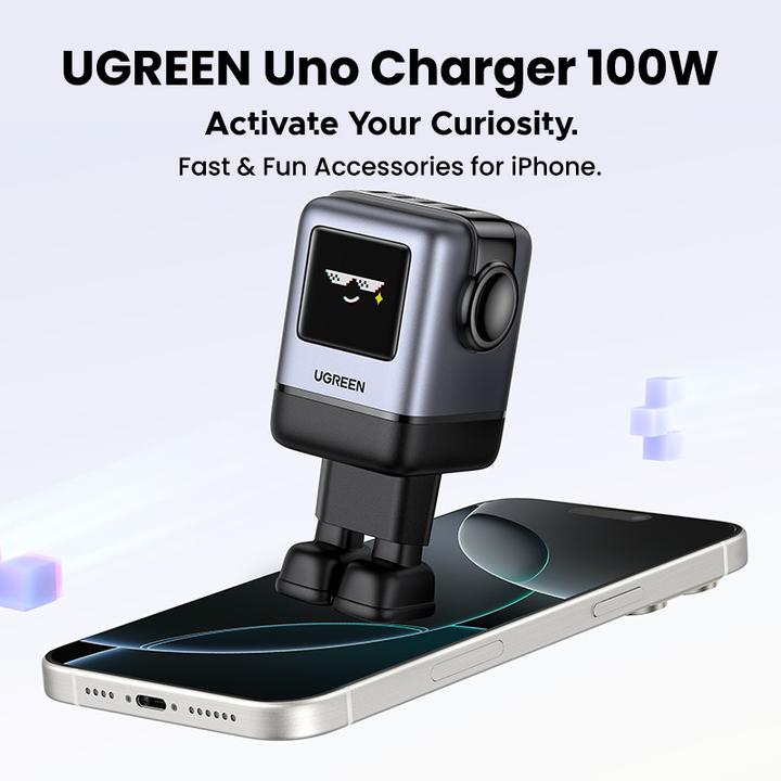 Actual product image Ugreen CARGADOR USB-A+3*USB-C 100W GAN FAST (UG45515B) (100 W)